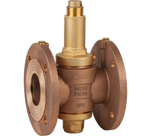 Direct acting piston flanged ends pressure reducing valve